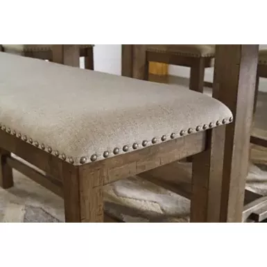Beige Moriville Double Upholstered Bench (1/CN) 5 Beige Moriville Double Upholstered Bench (1/CN) - Image 3
