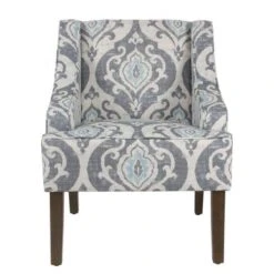 Copper Grove Boulogne Swoop Arm Chair - Blue -Baxton Acme Shop 3dcc056e bd55 4d36 a998 6b5e602df817