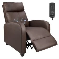 Homall Massage Recliner PU Faux Leather Home Theater Recliner With Padded Seat - Black -Baxton Acme Shop 3f4ff219 1b37 4059 a27c 83669a4f6617