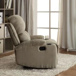 Acme Furniture Rosia Microfiber Recliner In Multicolor - Chocolate -Baxton Acme Shop 3fbcf862 51b3 4d1d a0e1 086e40b07ebc