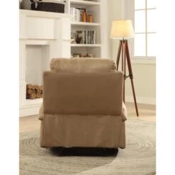 Acme Furniture Rosia Microfiber Recliner In Multicolor - Chocolate -Baxton Acme Shop 3fbec1e6 96e6 4062 8d26 ef6596da794b