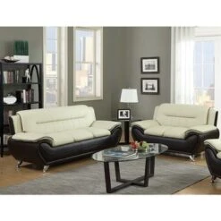 Michael Segura Sofa+Loveseat Living Room Set - Red -Baxton Acme Shop 3feea7a4 71b2 477d a31c 998b529e877e