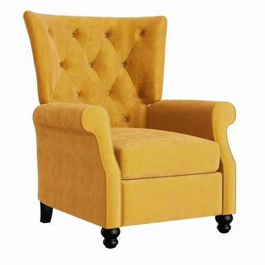Copper Grove Plush Pushback Recliner Chairs (Set Of 2) - Mustard Gold 17 Copper Grove Plush Pushback Recliner Chairs (Set Of 2) - Mustard Gold - Image 15