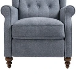 Clihome Push Back Reclining Chair - Grey -Baxton Acme Shop 40010cac e2d4 4f2f ac05 d67fd3635a05