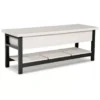 White Rhyson Storage Bench -Baxton Acme Shop 40db9eb7 fea9 4a80 8899 4f6e9abd0d04