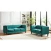 Line Tufted Square Design2 Pieces Livingroom Sets - Green -Baxton Acme Shop 4493c328 6a69 4095 992e c8e1960b3864