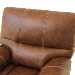 Abbyson Browning Top Grain Leather Power Recliner With USB - Cognac -Baxton Acme Shop 45214ad2 a791 4764 819a 35c5890a3479