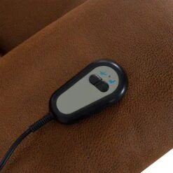 Electric Power Lift Recliner Chair Sofa, Remote Controlled Power Lift Chair, Comfortable Power Lift Recliners For Elderly Gray - Chocolate -Baxton Acme Shop 47f6ae29 57f9 4963 9a87 11fca4b550c2