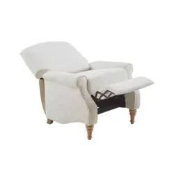 Ivory Athena Push Back Recliner -Baxton Acme Shop 483c0222 3837 4b03 b42c 77c66b1850f0