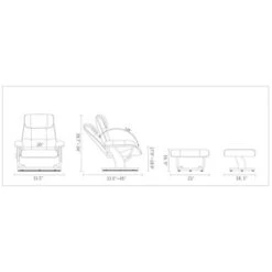 Copper Grove Mamoudzou Top-grain Leather Recliner And Ottoman - White -Baxton Acme Shop 49a187a2 ddad 4259 b823 08bf09a3b2af