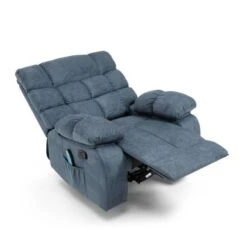 Blackshear Indoor Pillow Tufted Massage Recliner By Christopher Knight Home - Black + Charcoal -Baxton Acme Shop 4b23018a b861 47b6 aad0 a5674bcd45bf