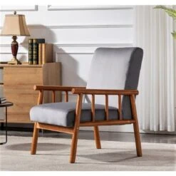 Robbie 25'' Wide Velvet Armchair - Eggplant -Baxton Acme Shop 4b6b2418 190a 4052 9c32 c41aef60cf23