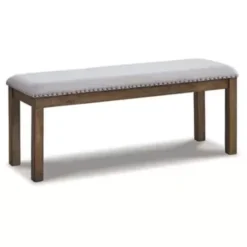 Beige Moriville Upholstered Bench