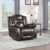 Copper Grove Ophelia Brown Faux-Leather Power Recliner - Brown. -Baxton Acme Shop 4c530a5f f480 4950 8e99 ced54f70a619