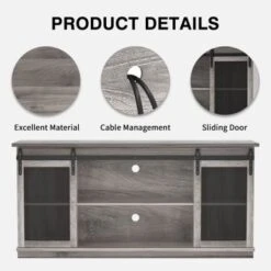 TV Stand 2 -shelf For TVs 32'' Up To 65'',Barn Door,Adjustable Shelf,Larger Storage Space - Espresso 29 TV Stand 2 -shelf For TVs 32'' Up To 65'',Barn Door,Adjustable Shelf,Larger Storage Space - Espresso -Baxton Acme Shop 4db295ee b45a 4bbc bd79 36b12696f5cf