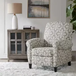 Grey Kirby Push Back Recliner