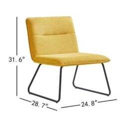 Corvus Cosmo Fabric Lounge Accent Slipper Chair - Beige -Baxton Acme Shop 4f1f375d e262 4617 bcba b7c4ff924fcc