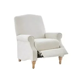 Ivory Athena Push Back Recliner -Baxton Acme Shop 4f59041e 528d 4f13 8cc9 0b36a7ac471f