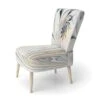 Designart 'White Stained Glass Floral' Upholstered Floral Accent Chair - Side Chairs -Baxton Acme Shop 50433b2a 2380 457e bcb8 82503d091c73
