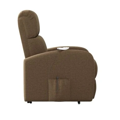 Strick & Bolton Modern Power Recline And Lift Chair With Heat And Massage - Chestnut Brown 11 Strick & Bolton Modern Power Recline And Lift Chair With Heat And Massage - Chestnut Brown - Image 9