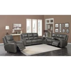 Copper Grove Fyti Top Grain Leather Power Reclining Chair - Grey -Baxton Acme Shop 52e6a4ef 3997 4184 a40f 08c6380ee055