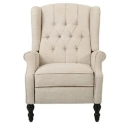 Walter Tufted Fabric Wingback Recliner Club Chair By Christopher Knight Home - Light Beige 33 Walter Tufted Fabric Wingback Recliner Club Chair By Christopher Knight Home - Light Beige -Baxton Acme Shop 53f1a760 8734 464f a352 f3e0c289c9b9