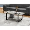 Coffee Table/ Accent/ Cocktail/ Rectangular/ Living Room/ 48"L/ Metal/ Laminate/ Grey/ Black/ Contemporary/ Modern -Baxton Acme Shop 54f2e634 a67f 43a9 b2cf 91a4d080a7d1