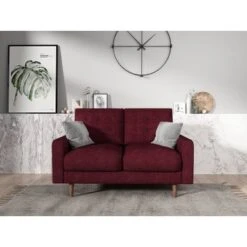 Cordell Loveseat - Red -Baxton Acme Shop 55f6c41a a8a6 4371 ab9b d69d0ee7844d