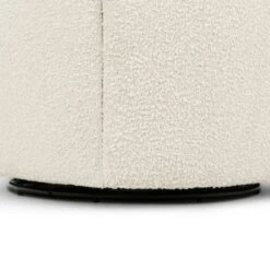 Poly And Bark Alma Swivel Lounge Chair - Crema White Boucle -Baxton Acme Shop 57b2662a f2ed 4914 8078 c4263dab1a98