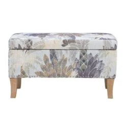 Salem Upholstered Storage Ottoman Green Leaf -Baxton Acme Shop 57d1ffb0 c62d 497b a5ce 3f5dd604b1a6
