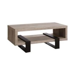 Coffee Table With Shelf Grey Driftwood -Baxton Acme Shop 5823e843 0acf 4367 bf3a 8adcfb56ea50