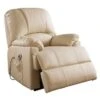 PU Upholstered Recliner With Power Lift And Massage - Beige -Baxton Acme Shop 586a64e1 de54 46b7 9db9 29d1f9801b63