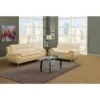 Michael Segura Sofa+Loveseat Living Room Set - Cream -Baxton Acme Shop 588e3258 061f 4271 b72b ab35e10dc902