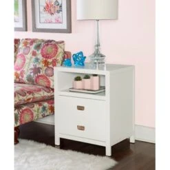 Pervis End Table White -Baxton Acme Shop 598a5ac5 1216 4b91 b723 5a84c9f136de