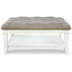 Kanwyn Upholstered Ottoman Coffee Table -Baxton Acme Shop 5b365052 5cf6 4d8a 94e7 a799cf1ce5c7