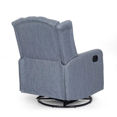Mohaven Contemporary Tufted Wingback Swivel Recliner By Christopher Knight Home - Charcoal + Black 21 Mohaven Contemporary Tufted Wingback Swivel Recliner By Christopher Knight Home - Charcoal + Black - Image 19