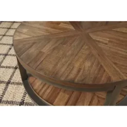 Light Brown/Bronze Roybeck Occasional Table Set (3/CN) -Baxton Acme Shop 5c2dbf7b e36b 4886 a61a 5c6e1e383509