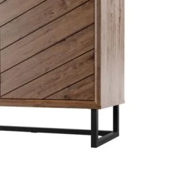 Nikolas 39-inch Wood Storage Accent Cabinet With Adjustable Shelf - Oak -Baxton Acme Shop 5c7409e1 cce1 48dd 99d6 6078ed7e0fa2