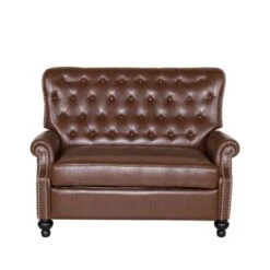 Trillium Faux Leather Oversized Recliner With Nailhead Trim By Christopher Knight Home - Espresso/ Cognac -Baxton Acme Shop 5dab5731 a810 4ecf 9b20 1d400cb541e7