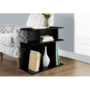 Accent Table/ Side/ End/ Nightstand/ Lamp/ Living Room/ Bedroom/ Laminate/ Black/ Contemporary/ Modern 3 Accent Table/ Side/ End/ Nightstand/ Lamp/ Living Room/ Bedroom/ Laminate/ Black/ Contemporary/ Modern