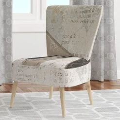 Designart "French Bird Flea Market III" Upholstered Farmhouse Accent Chair - Arm Chair - Arm Chair -Baxton Acme Shop 5e7523b6 3af4 4d20 8d4c 4a4f56d59477