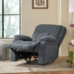 Lindale Indoor Pillow Tufted Massage Recliner By Christopher Knight Home - Black + Charcoal -Baxton Acme Shop 5ffe23ef be76 44bb b50a a7b35e5c18d7