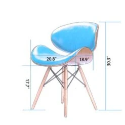 Corvus Madonna Mid-century Teal Accent Chair - Two Chairs -Baxton Acme Shop 600d921c 3329 47ca a3a8 d261f4e0fe07