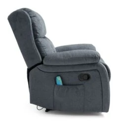 Lindale Indoor Pillow Tufted Massage Recliner By Christopher Knight Home - Black + Charcoal -Baxton Acme Shop 60e35b36 6c37 439e 87ba 2440d507d16d