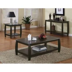 Rectangular Coffee Table With Lower Shelf Espresso -Baxton Acme Shop 61c435f0 ed20 4728 a641 869ba89893c7