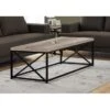 Coffee Table/ Accent/ Cocktail/ Rectangular/ Living Room/ 44"L/ Metal/ Laminate/ Beige/ Black/ Contemporary/ Modern 2 Coffee Table/ Accent/ Cocktail/ Rectangular/ Living Room/ 44"L/ Metal/ Laminate/ Beige/ Black/ Contemporary/ Modern -Baxton Acme Shop 621e41e8 42d2 4f55 b4bf 9b961c5eec90