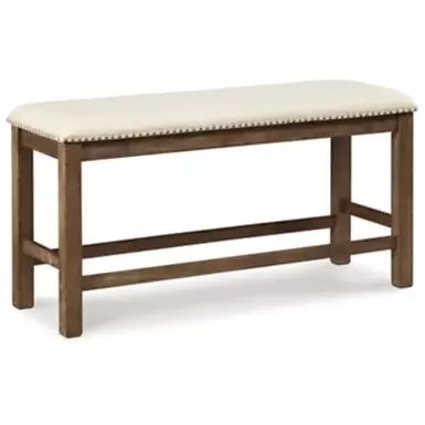 Beige Moriville Double Upholstered Bench (1/CN) 3 Beige Moriville Double Upholstered Bench (1/CN)