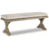 Beige Beachcroft Bench With Cushion -Baxton Acme Shop 630ec6c9 1fd7 4200 9f84 4e82951d795f