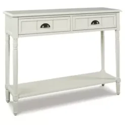 White Goverton Console Sofa Table