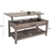Lift Top Coffee Table With Storage - Grey - No Drawers -Baxton Acme Shop 646e1e63 3d43 4bf8 bf36 8731ba2d4253